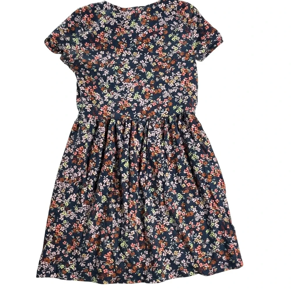 Carter's Girls Dress Bundle Size 10 Navy Polka Dot Floral Cotton Short Sleeve